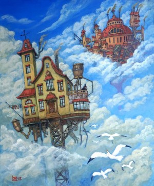 Houses in the clouds