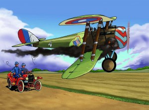 NIEUPORT 28 with colour